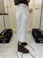 Load image into Gallery viewer, 1980s Claude Montana Long White Pleated Shorts - Size M