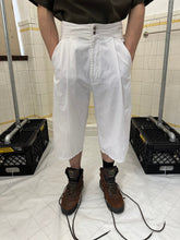 Load image into Gallery viewer, 1980s Claude Montana Long White Pleated Shorts - Size M