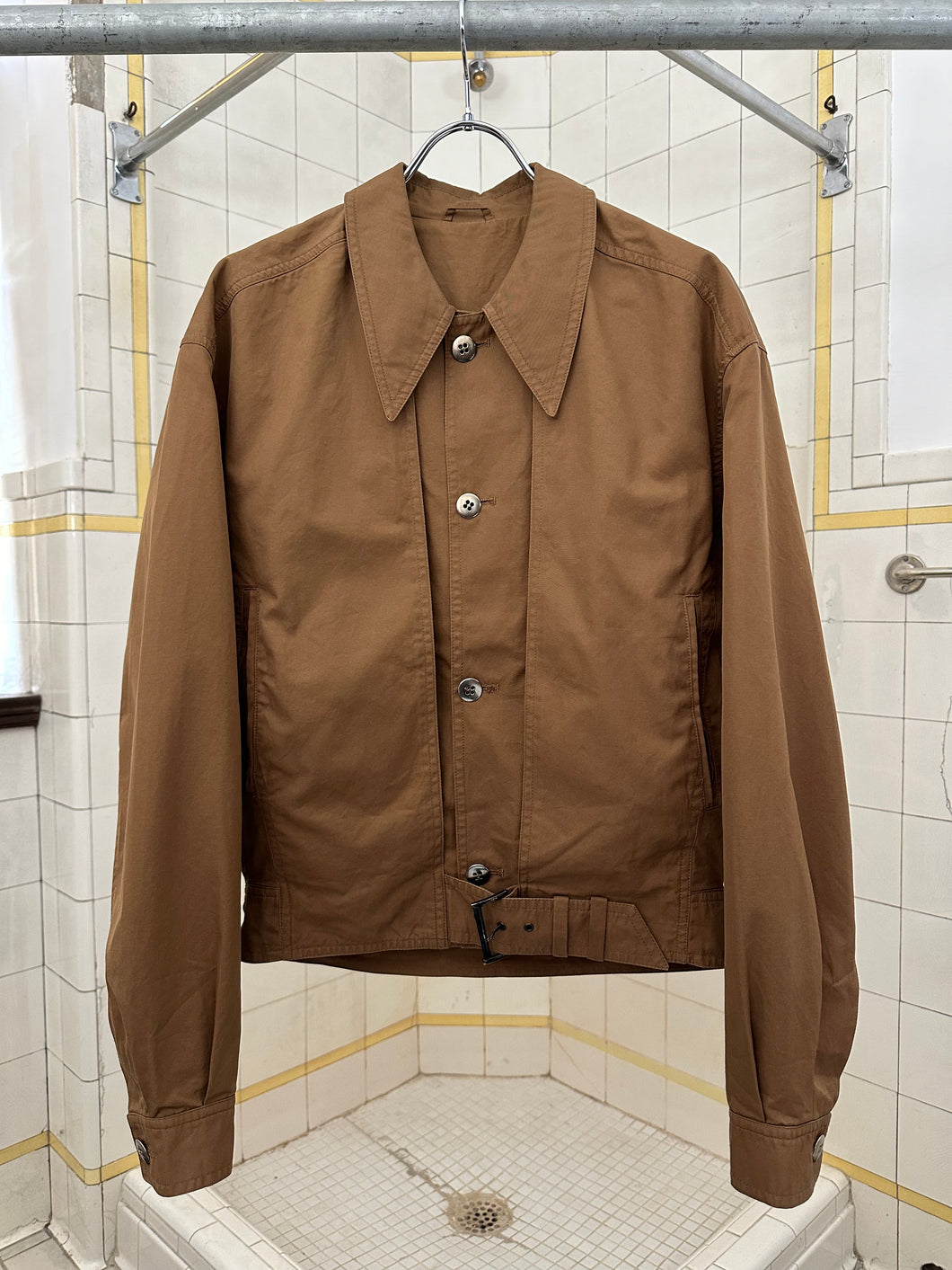 1980s Claude Montana Faux Layered Belted Jacket - Size M