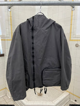 Load image into Gallery viewer, 2000s Jipijapa Grey Hooded Jacket with Massive Zipper Cargo Pocket Hems - Size M