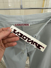 Load image into Gallery viewer, 1990s Vintage Sabotage Baby Blue Pants with Removable Velcro Denim Cuffs - Size S