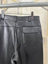 Load image into Gallery viewer, 1990s Armani Faux Leather Padded Knee Trousers - Size L