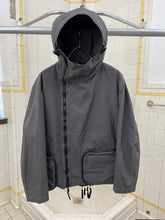 Load image into Gallery viewer, 2000s Jipijapa Grey Hooded Jacket with Massive Zipper Cargo Pocket Hems - Size M