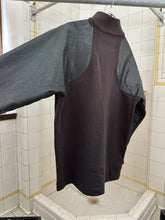 Load image into Gallery viewer, 1980s Issey Miyake Brown Quarter Zip with Coated Paneling - Size M
