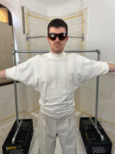 Load image into Gallery viewer, 1980s Issey Miyake Knit Cutout Shirt with Ribbed Sleeves - Size M