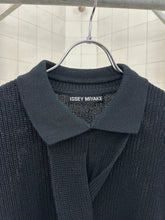 Load image into Gallery viewer, 1990s Issey Miyake Braided Front Knit Polo - Size M