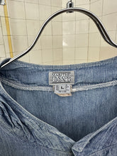 Load image into Gallery viewer, 1980s Marithe Francois Girbaud Chambray Shirt with Neck Button Detail - Size L