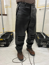 Load image into Gallery viewer, 1990s Armani Faux Leather Padded Knee Trousers - Size L