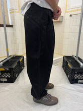 Load image into Gallery viewer, 1980s Marithe Francois Girbaud x Closed Black Waist Cinch Pleated Trousers - Size L