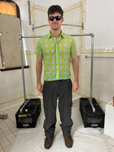 Load image into Gallery viewer, 1990s Dexter Wong Green Floral Lace Shirt - Size M