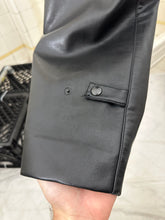 Load image into Gallery viewer, 1990s Armani Faux Leather Padded Knee Trousers - Size L