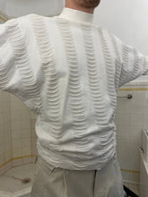 Load image into Gallery viewer, 1980s Issey Miyake Knit Cutout Shirt with Ribbed Sleeves - Size M