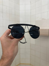 Load image into Gallery viewer, 1980s Issey Miyake Black Shutter Shades - Size OS