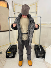 Load image into Gallery viewer, aw1997 Issey Miyake Silver Painted Boiled Wool Astro Parka - Size L