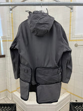 Load image into Gallery viewer, 2000s Jipijapa Grey Hooded Jacket with Massive Zipper Cargo Pocket Hems - Size M