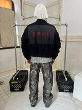 Load image into Gallery viewer, aw1993 Armani Padded Bomber with Arm Cinch and Back Graphic Detailing - Size L