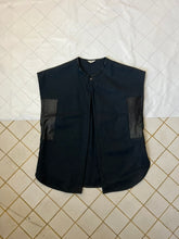 Load image into Gallery viewer, 1980s Parachute Oversized Wool Vest with Leather Detailing - Size OS