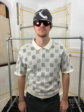 Load image into Gallery viewer, 1980s Issey Miyake Jacquard Checker Knit Polo Shirt - Size M
