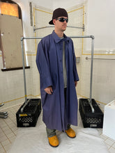 Load image into Gallery viewer, 1980s Issey Miyake Purple Polyurethane Coated Cotton Squid Coat - Size M