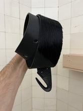 Load image into Gallery viewer, 1970s Issey Miyake Oblong Clasp Leather Waist Belt - Size S