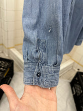 Load image into Gallery viewer, 1980s Marithe Francois Girbaud Chambray Shirt with Neck Button Detail - Size L