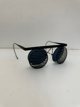 Load image into Gallery viewer, 1980s Issey Miyake Black Shutter Shades - Size OS