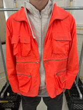 Load image into Gallery viewer, 1980s Vintage R Merchandise Hi-Vis Parachute Jacket with Large Pocket on Back - Size L