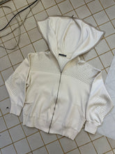 Load image into Gallery viewer, 1980s Issey Miyake Dual Zipper Hoodie with Rubber Applique - Size M