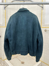 Load image into Gallery viewer, 1980s Claude Montana Blue Suede Trucker Jacket - Size L
