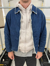 Load image into Gallery viewer, 1990s Griffin Terry-Lined Raw Hem Denim Jacket - Size S