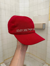 Load image into Gallery viewer, 1990s Armani Red Logo Hat - Size OS