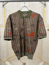 Load image into Gallery viewer, 1980s Issey Miyake Jacquard Knit Polo Shirt - Size M