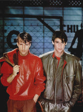 Load image into Gallery viewer, aw1982 Claude Montana Red Sweater with Leather Emblem - Size M