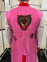 Load image into Gallery viewer, aw2009 Yohji Yamamoto Vibrant Red Reversible Chester Coat with Yuzen Dyed Jaguar Lining - Size L
