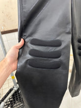 Load image into Gallery viewer, 1990s Armani Faux Leather Padded Knee Trousers - Size L