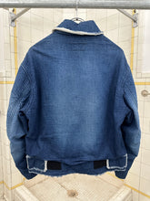 Load image into Gallery viewer, 1990s Griffin Terry-Lined Raw Hem Denim Jacket - Size S