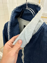 Load image into Gallery viewer, 1990s Griffin Terry-Lined Raw Hem Denim Jacket - Size S
