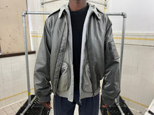 Load image into Gallery viewer, 1990s Armani Oversized Silver Metallic Bomber - Size XL