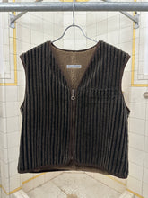 Load image into Gallery viewer, 1990s Armani Heavy Corduroy Vest with Fleece Lining - Size L