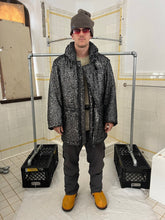 Load image into Gallery viewer, aw1997 Issey Miyake Silver Painted Boiled Wool Astro Parka - Size L