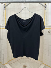 Load image into Gallery viewer, 1980s Issey Miyake Women's V-Neck Drape Collar Tee - Size S