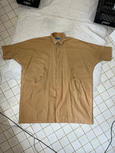 Load image into Gallery viewer, 1980s Issey Miyake Tan Polyurethane Coated Cotton Squid Coat - Size M/L