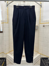 Load image into Gallery viewer, 1980s Claude Montana High Waisted Wool Pants with Waist and Hem Clips - Size M