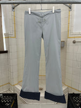 Load image into Gallery viewer, 1990s Vintage Sabotage Baby Blue Pants with Removable Velcro Denim Cuffs - Size S