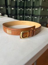 Load image into Gallery viewer, 1980s Tokio Kumagai Leather Belt with Elastic Detail - Size M