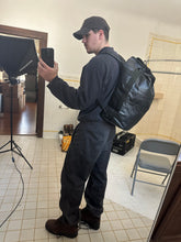 Load image into Gallery viewer, 2000s Issey Miyake Black Polyurethane Duffle Backpack - Size OS