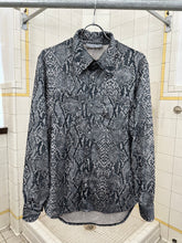 Load image into Gallery viewer, 1990s Dexter Wong Snake Skin Print Rave Shirt - Size L