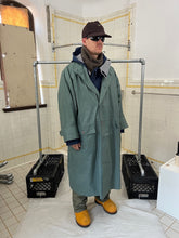 Load image into Gallery viewer, 1980s Issey Miyake Aqua Polyurethane Coated Cotton Squid Coat - Size M/L