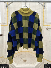 Load image into Gallery viewer, 1980s Issey Miyake 3D Checkered Knit Sweater - Size M