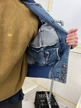 Load image into Gallery viewer, 1980s Katharine Hamnett Denim Teddy Jacket with Hidden Cargo Pocket - Size L